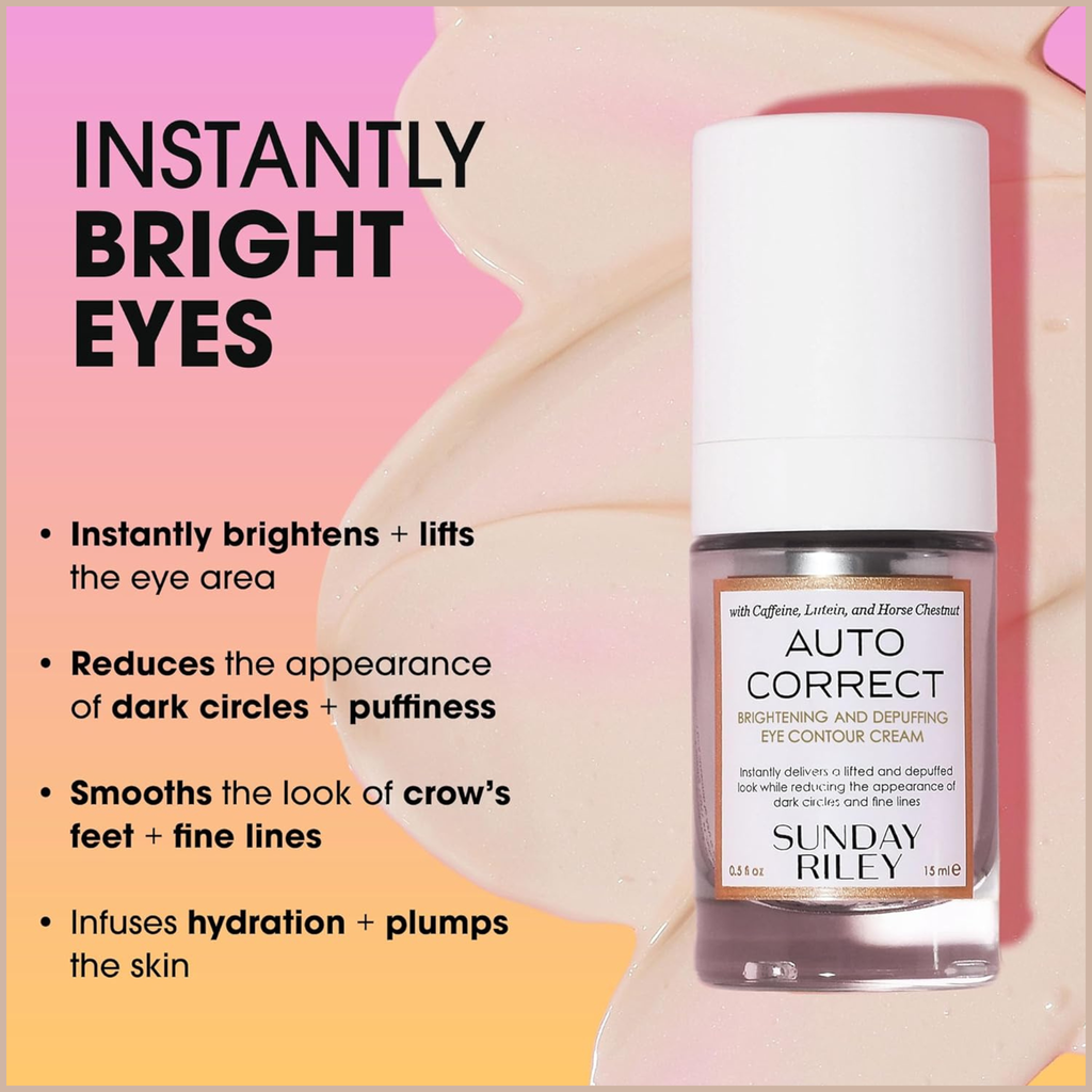 Brightening & Depuffing Eye Cream – Caffeine Treatment for Dark Circles, Puffiness & Fine Lines