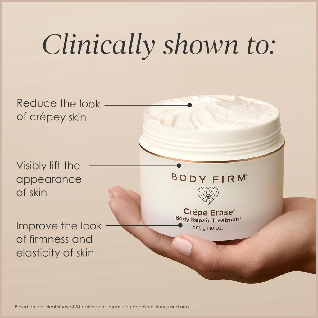 Firming Body Cream for Crepey Skin – Collagen Peptides & TruFirm Technology Moisturizer