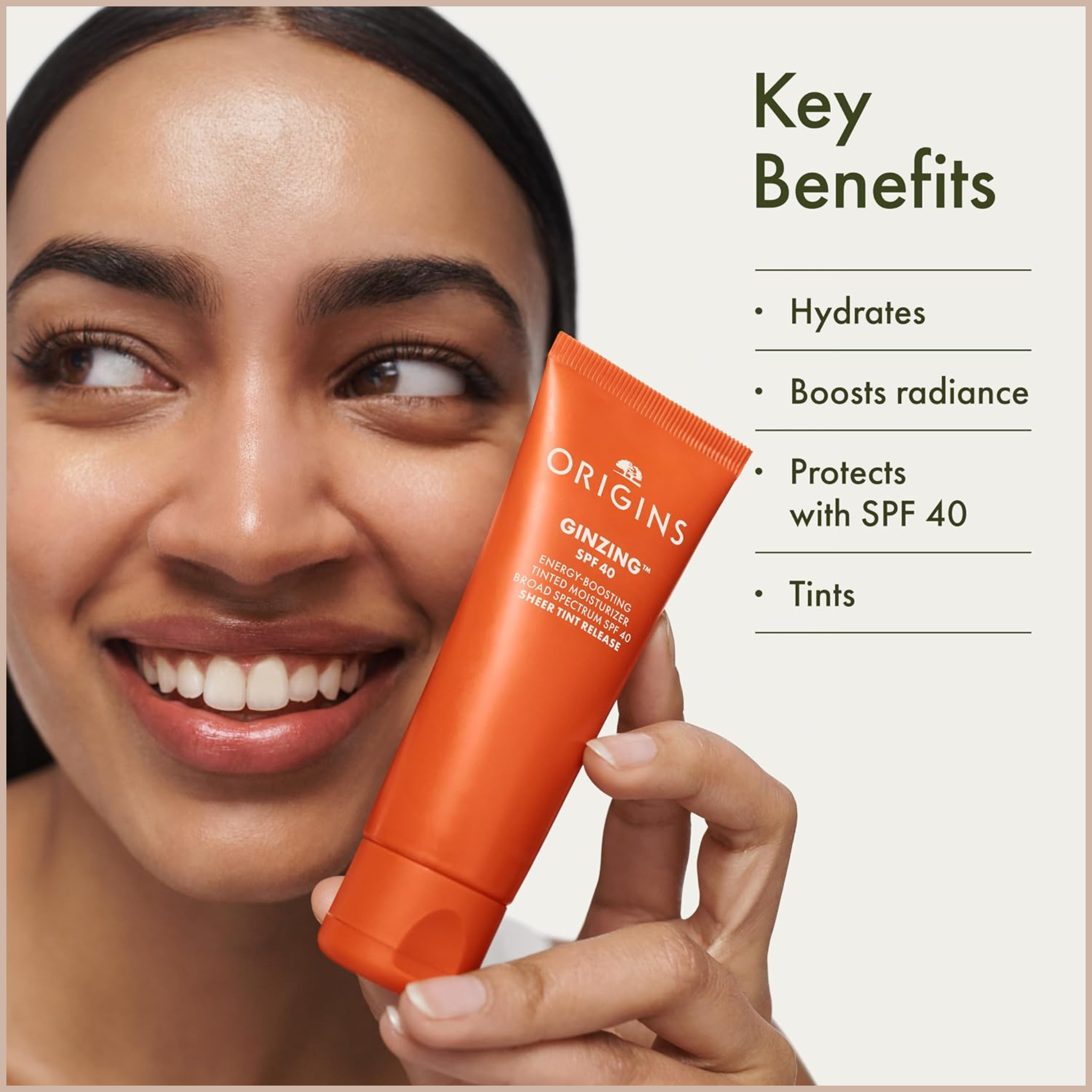 Tinted Moisturizer SPF 40 – Hydrating Lightweight Face Lotion with Broad Spectrum Sun Protection