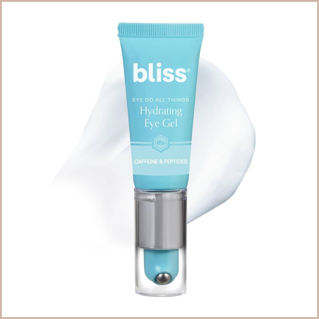 Cooling Caffeine Eye Gel Roller – Depuffing Eye Treatment for Dark Circles & Puffiness